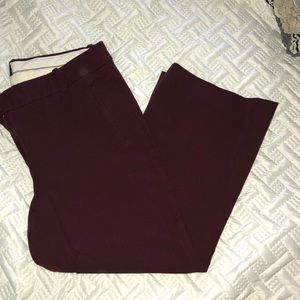 JCrew Burgundy Teddie Dress Pants